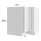 RTA Asheville White Shaker 33" Lazy Susan Base Cabinet