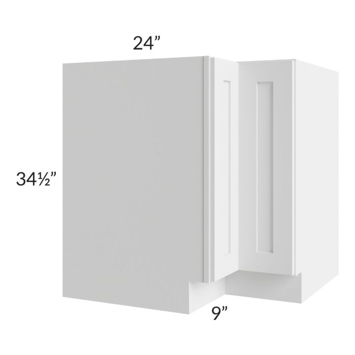 RTA Asheville White Shaker 33" Lazy Susan Base Cabinet