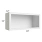 RTA Asheville White Shaker 33x15 Wall Open Cabinet