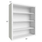 RTA Asheville White Shaker 36" x 42" Wall Open Cabinet