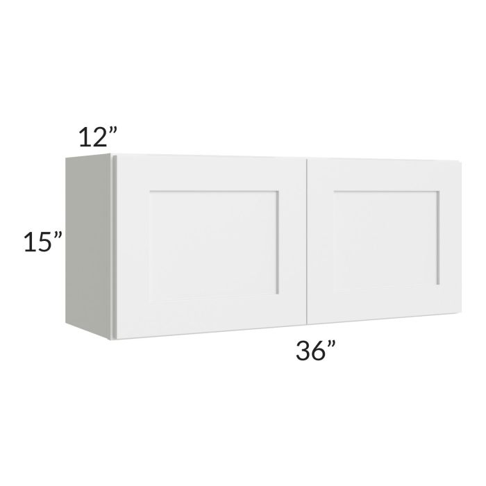 RTA Asheville White Shaker 36x15 Wall Cabinet