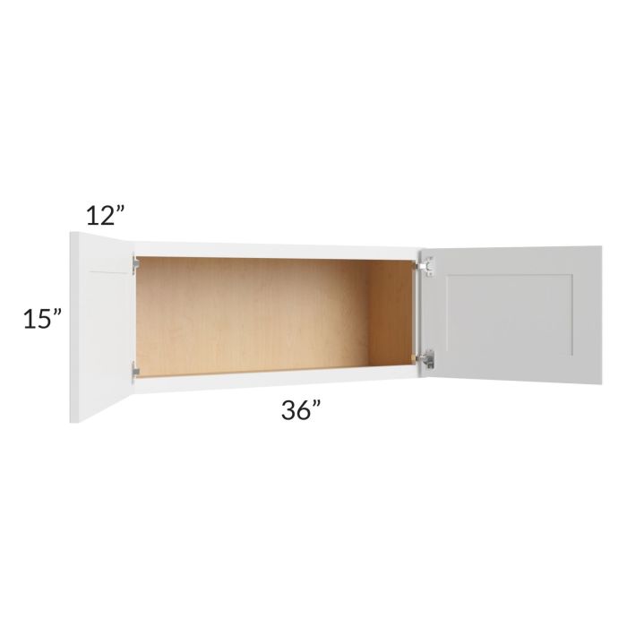 RTA Asheville White Shaker 36x15 Wall Cabinet