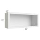 RTA Asheville White Shaker 36x15 Wall Open Cabinet
