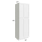 RTA Asheville White Shaker30" x 90" Wall Pantry Cabinet with 3 Roll Out Trays