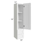 RTA Aspen White Shaker 18" x 54" Wall Cabinet With Drawers with Glass Door