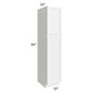 RTA Aspen White Shaker 18" x 84" Wall Pantry with 2 Roll Out Trays