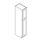 RTA Aspen White Shaker 18" x 84" Wall Pantry with 2 Roll Out Trays and 1 Decorative End Panel