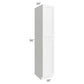 RTA Aspen White Shaker 18" x 96" Wall Pantry with 2 Roll Out Trays