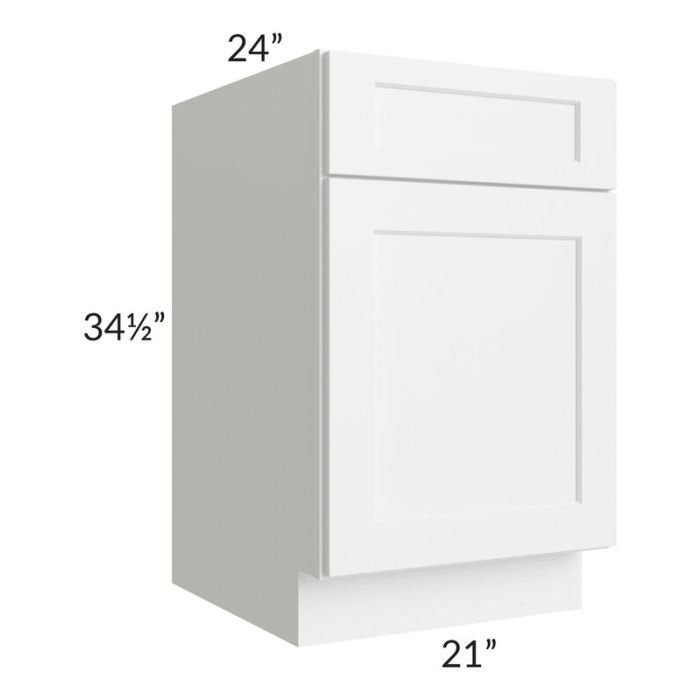 RTA Aspen White Shaker 21" Base Cabinet