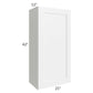 RTA Aspen White Shaker 21" x 42" Wall Cabinet