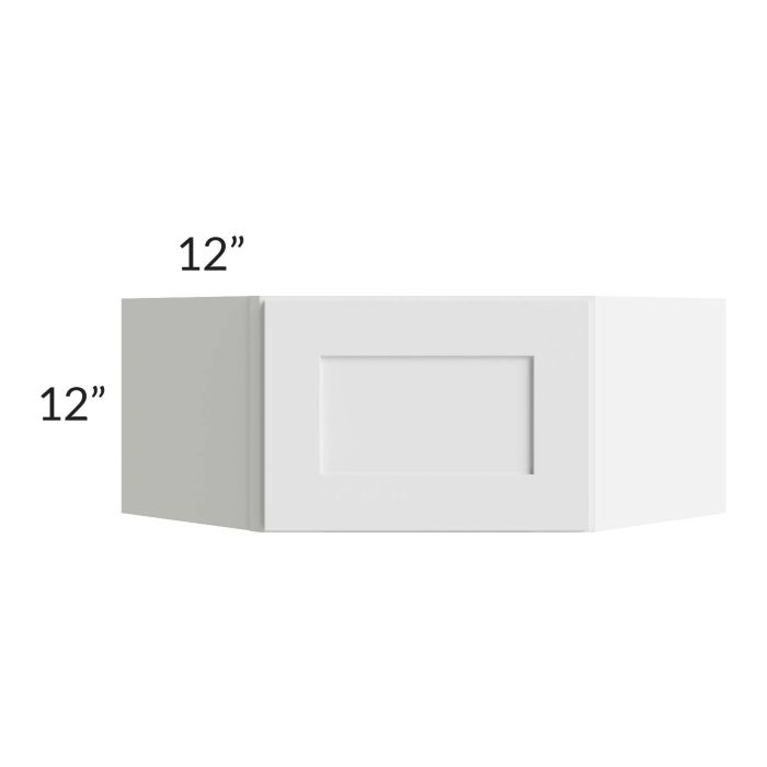 RTA Aspen White Shaker 24" x 12" Wall Diagonal Corner Kitchen