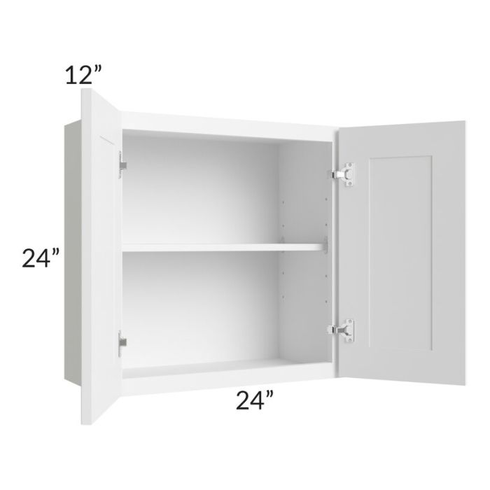 RTA Aspen White Shaker 24" x 24" Wall Cabinet