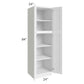 RTA Aspen White Shaker 24" x 84" Wall Pantry with 2 Roll Out Trays