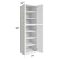 RTA Aspen White Shaker 24" x 90" Wall Pantry with 1 Roll Out Tray