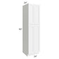 RTA Aspen White Shaker 24" x 90" Wall Pantry with 2 Decorative End Panels