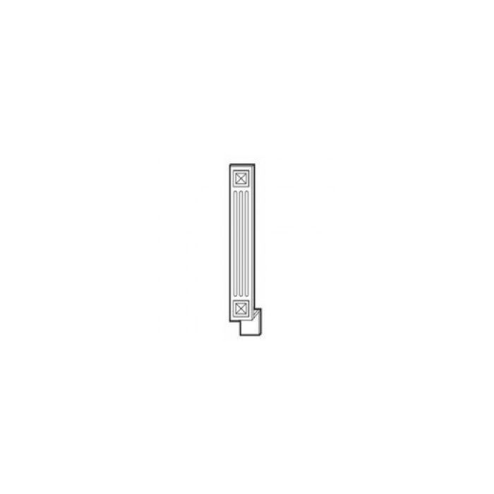RTA Aspen White Shaker 3" Fluted Decorative Base Filler
