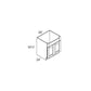 RTA Aspen White Shaker 30" Farm Sink Base Cabinet