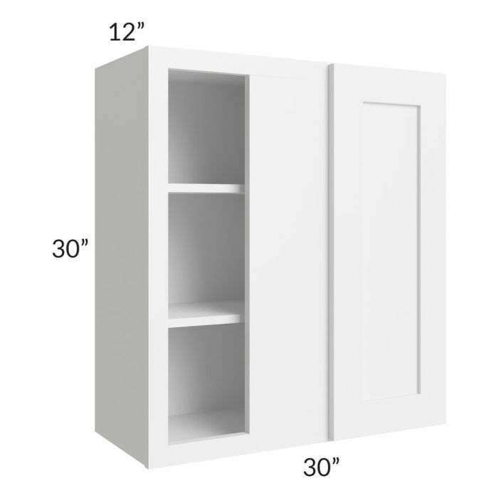 RTA Aspen White Shaker 30" x 30" Blind Wall Cabinet