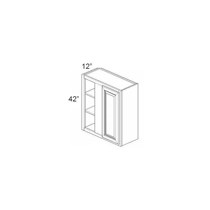 RTA Aspen White Shaker 30" x 42" Blind Wall Cabinet