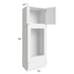 RTA Aspen White Shaker 33" x 96" Double Oven or Oven/Microwave Cabinet