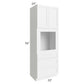 RTA Aspen White Shaker 33" x 96" Oven Cabinet