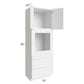 RTA Aspen White Shaker 33" x 96" Oven Cabinet
