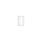 RTA Aspen White Shaker 36" x 42" Glass Door Only with Glass Included