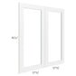 RTA Aspen White Shaker 36" x 42" Glass Door Only with Glass Included