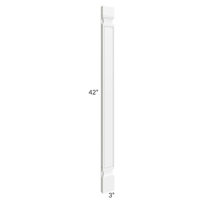 RTA Aspen White Shaker 42" Decorative Half Leg