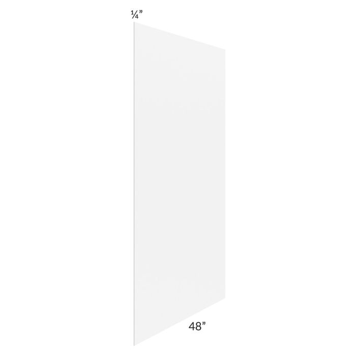 RTA Aspen White Shaker 48" x 96" Finished Back Panel
