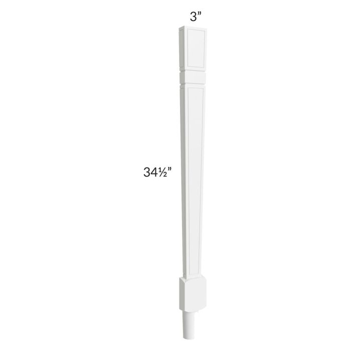 RTA Aspen White Shaker 82" Decorative Leg