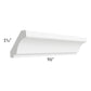 RTA Aspen White Shaker 96" Crown Molding - Cut Molding in Half (Two 4ft Sections)