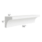 RTA Aspen White Shaker 96" Inside Corner Molding - Cut Molding in Half (Two 4ft Sections)