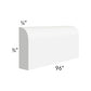 RTA Aspen White Shaker 96" Scribe Molding - No Cut