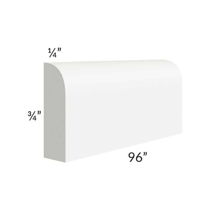 RTA Aspen White Shaker 96" Scribe Molding - No Cut