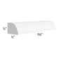 RTA Aspen White Shaker 96" Shoe Molding - Cut Molding in Half (Two 4ft Sections)