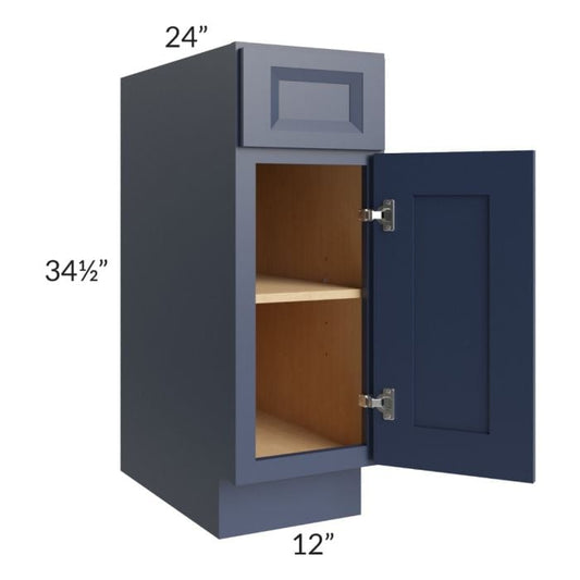 RTA Bayville Blue 12" Base Cabinet