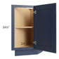 RTA Bayville Blue 12" Base End Cabinet (Right)