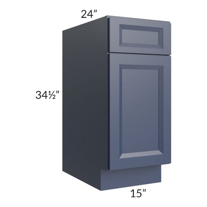 RTA Bayville Blue 15" Base Cabinet