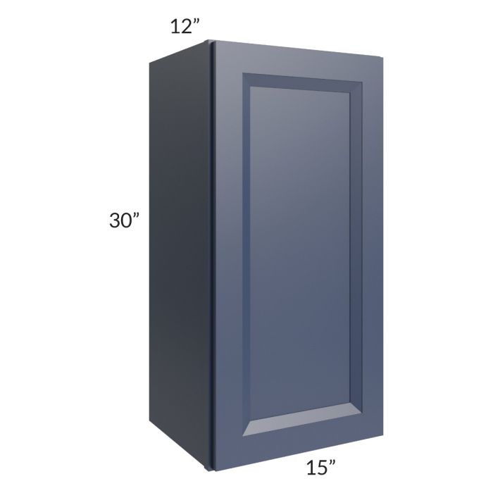 RTA Bayville Blue 15" x 30" Wall Cabinet