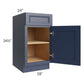RTA Bayville Blue 18" Base Cabinet with 1 Roll Out Tray