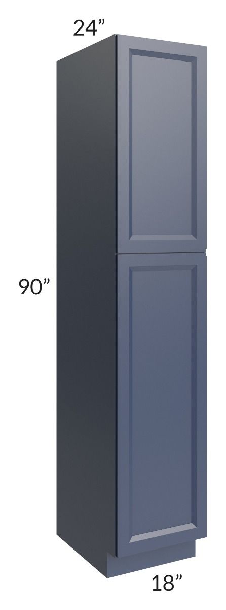 RTA Bayville Blue 18" x 90" Wall Pantry Cabinet