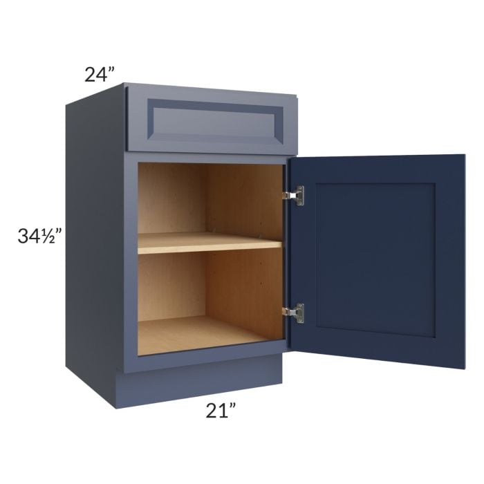 RTA Bayville Blue 21" Base Cabinet