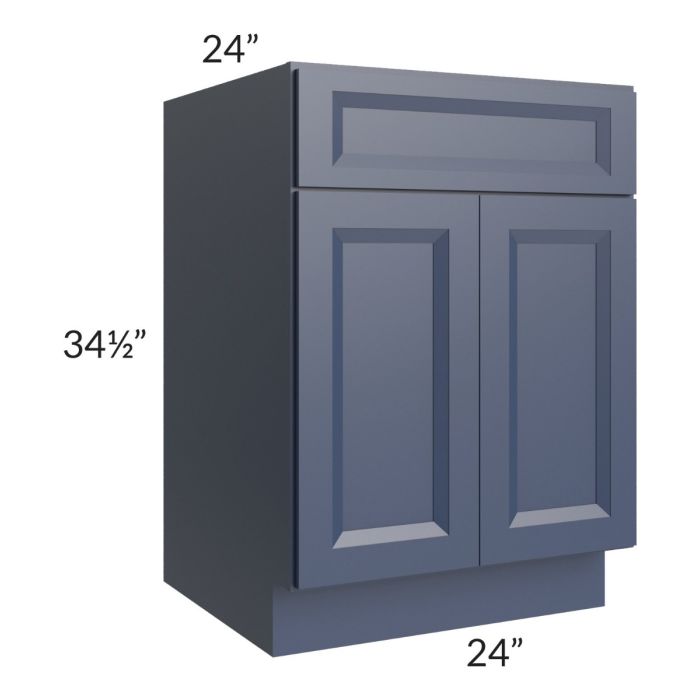 RTA Bayville Blue 24" Sink Base Cabinet