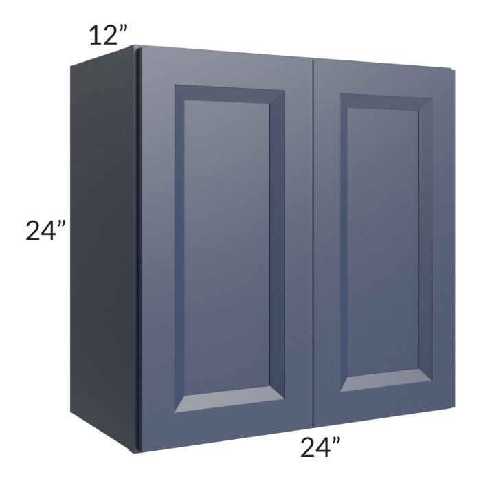 RTA Bayville Blue 24" x 24" Wall Cabinet