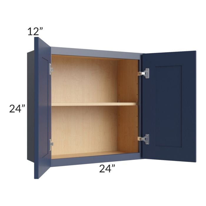 RTA Bayville Blue 24" x 24" Wall Cabinet