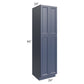 RTA Bayville Blue 24" x 90" Wall Pantry Cabinet with 1 Roll Out Tray