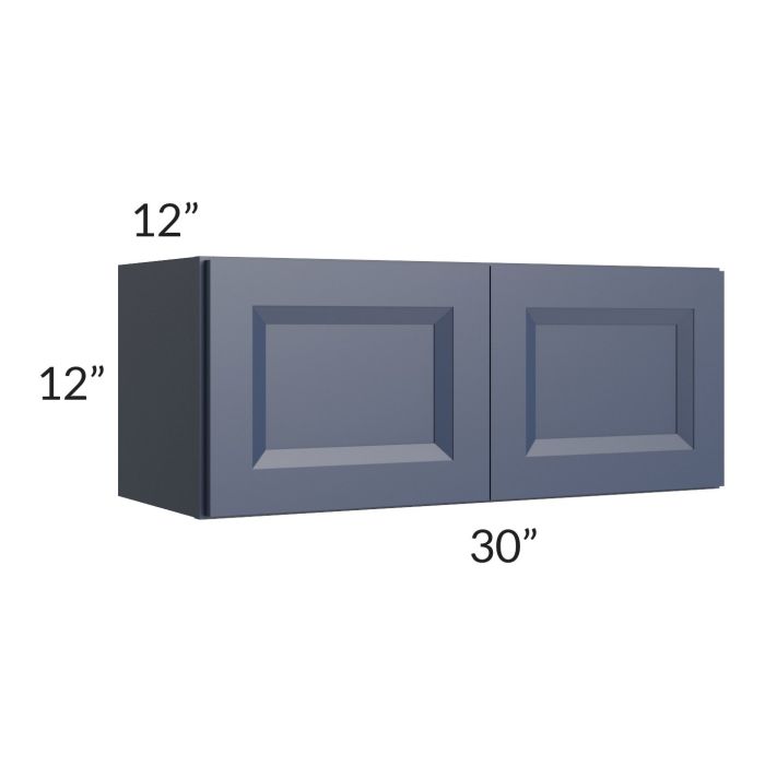 RTA Bayville Blue 30" x 12" Wall Cabinet