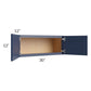RTA Bayville Blue 30" x 12" Wall Cabinet