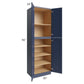 RTA Bayville Blue 30" x 96" Wall Pantry Cabinet with 1 Roll Out Tray